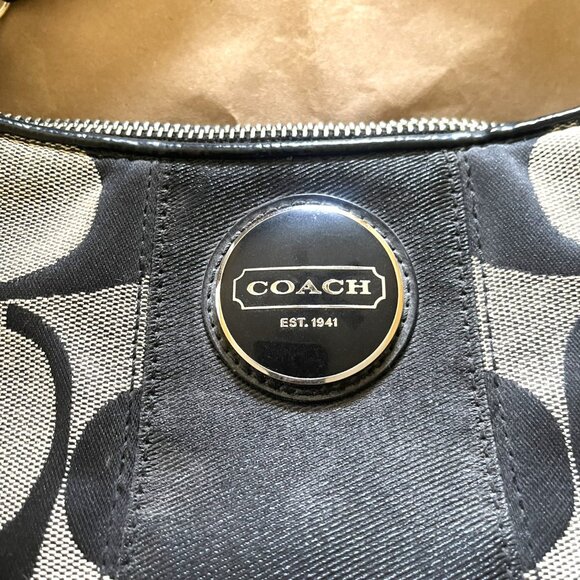 COACH Authentic Signature Jacquard Bag F17439 - Picture 13 of 15